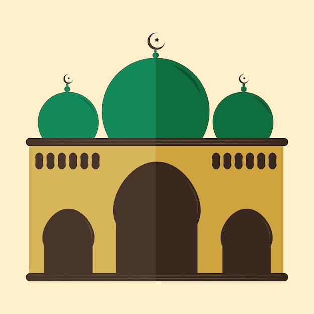 Una hermosa mezquita ilustración vectorial