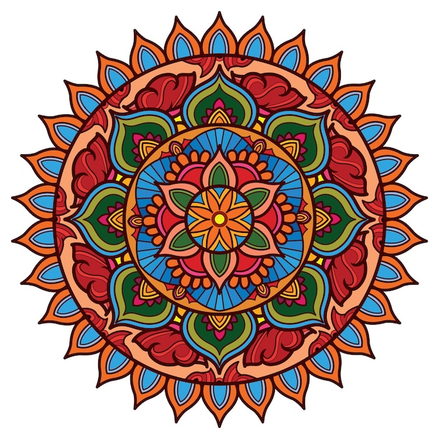 Hermosa naturaleza mandala art