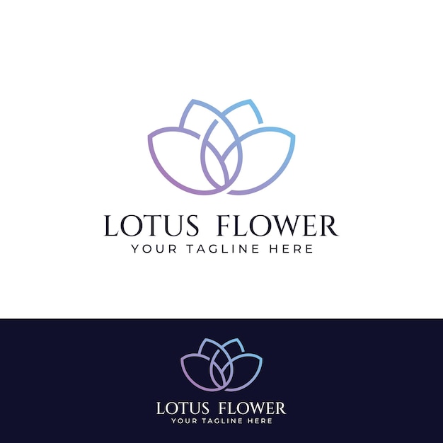 Una hermosa y naturalmente hermosa flor de spa de loto con una lujosa y elegante edición de ilustraciones vectoriales de flores de loto adecuada para salones de belleza y cosméticos