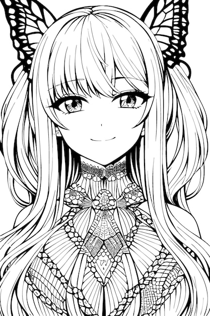 Anime Coloring Pages. Print for free | WONDER DAY — Coloring pages for  children and adults