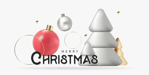 hermosa pancarta navideña Feliz Navidad
