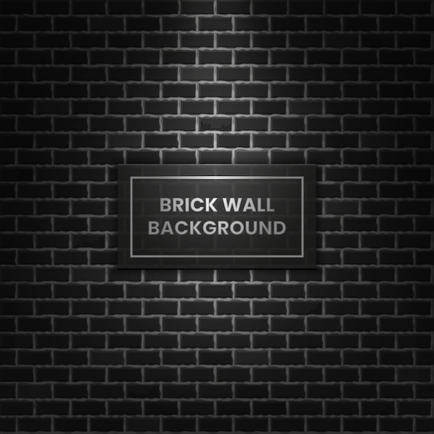 Hermosa pared de ladrillo de bloque gris noche oscura realista con fondo de textura de patrón de rayo de luz