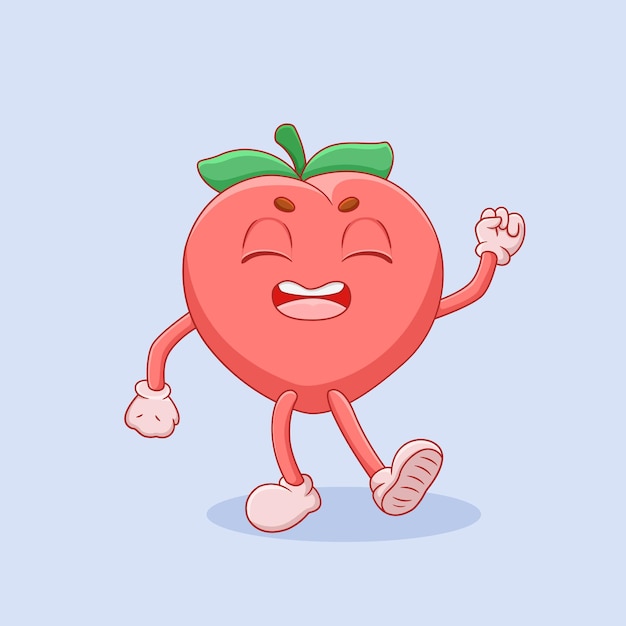 Una hermosa paz con una expresión feliz Ilustración