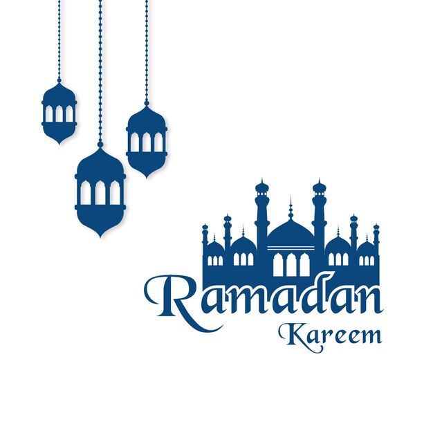Hermosa plantilla de diseño islámico ramadan kareem