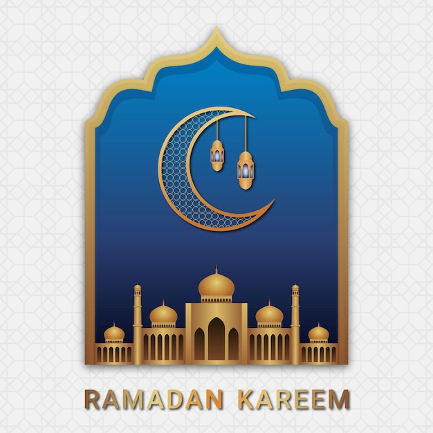 Hermosa plantilla de diseño de ramadan kareem