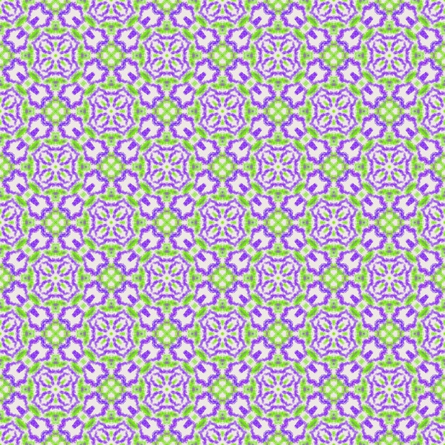 Hermosa safavieh línea violeta sin costuras y línea verde flor tela abstracta patrón arte de fondo