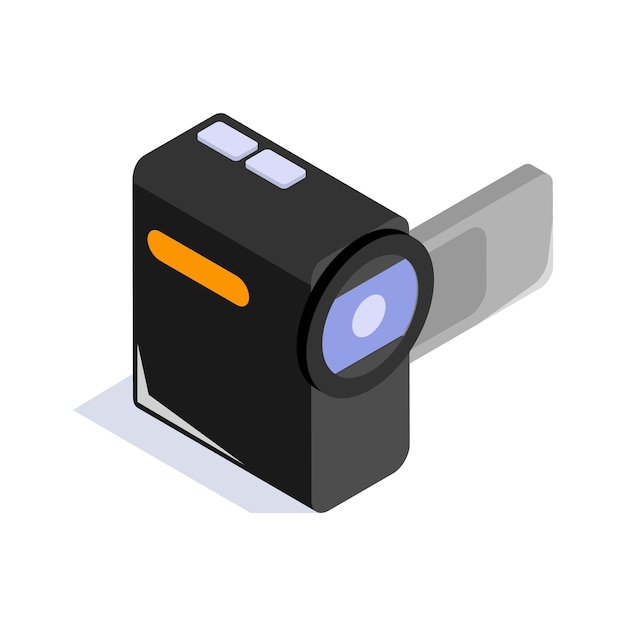 Hermosamente diseñado vector de handycam en el estilo de moda capturar momentos de la vida con handycam