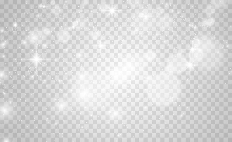 Vector hermosas chispas brillan con una luz especial vector brilla sobre un fondo transparente