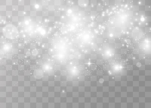 Hermosas chispas brillan con luz especial.