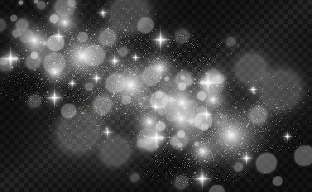 Hermosas chispas brillan con luz especial.