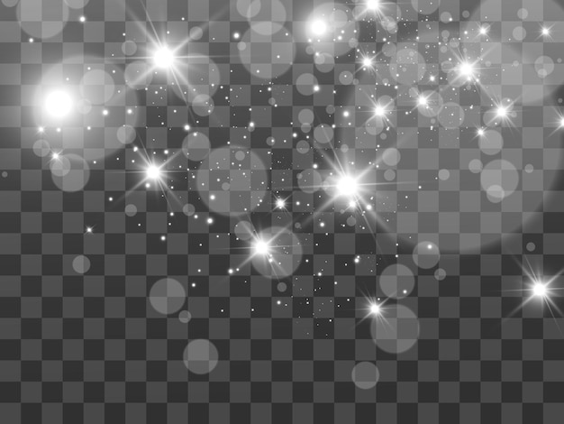 Hermosas chispas brillantes sobre un fondo.