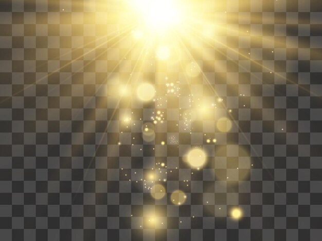 Hermosas chispas brillantes sobre un fondo