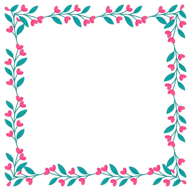 Vector hermosas coronas de flores diseño vectorial para tarjetas en blanco