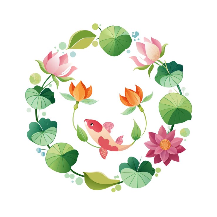Hermosas flores acuarela flores ilustración vectorial