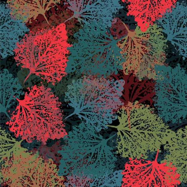 Hermosas flores geométricas étnicas de colorido patrón de muestra de hojas de paisley