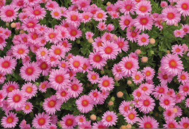 Vector hermosas flores en el jardín hermosas flores en el jardín flor de crisantemo rosa en el gar