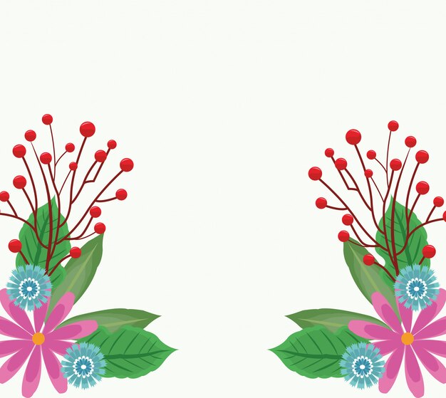 Las hermosas flores rosadas