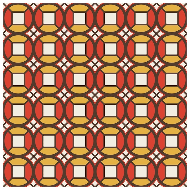 Hermosas formas de círculo abstracto arte imprimir ambos lados repetir patrón sin costuras formato de archivo vectorial