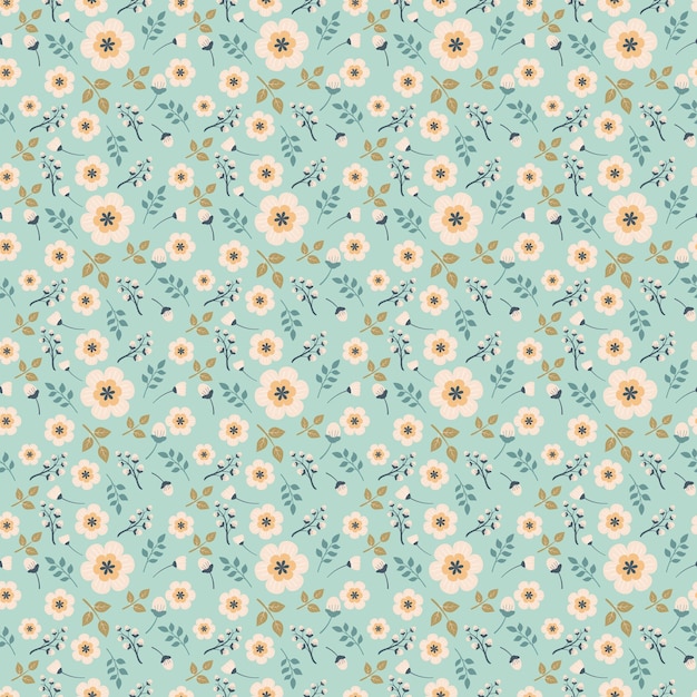 hermosas hojas patrón de fondo sin costuras vector