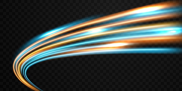 hermosas líneas de velocidad de luz fondo en ilustración vectorial de diseño abstracto