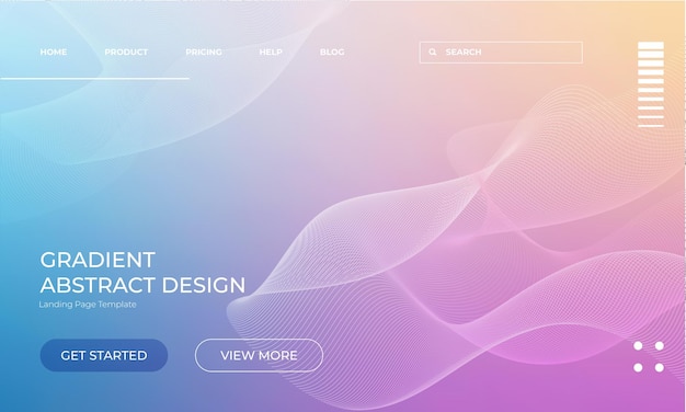 Hermosas texturas de fondo abstractas con gradiente vectorial de colores