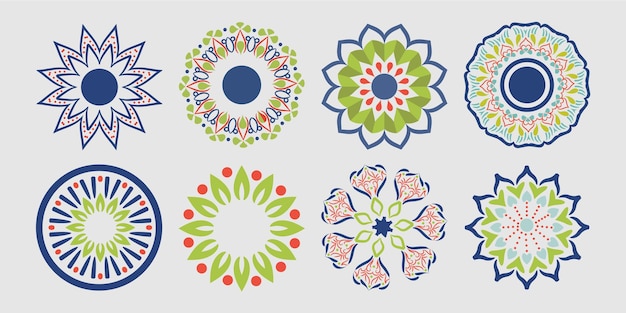 Hermoso adorno floral elementos gráficos de damasco decoración rococó imperial para patrones sin costura EPS