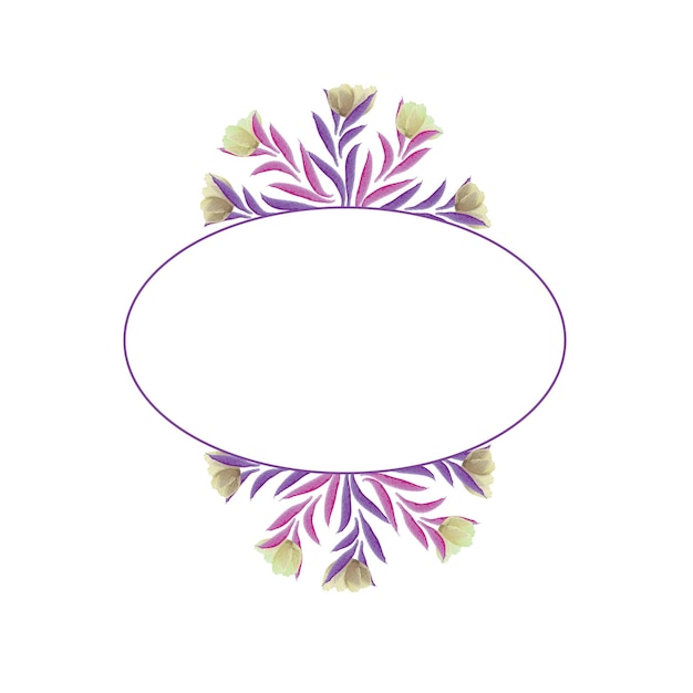 Hermoso archivo vectorial de diseño floral acuarela