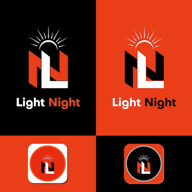 Un hermoso y atractivo logotipo de letras LN Es útil como marca de empresa o negocio