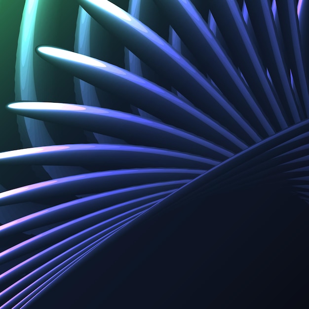 Hermoso azul abstracto energía mágica espiral eléctrica torcido fuego cósmico enrejados de tiras de líneas