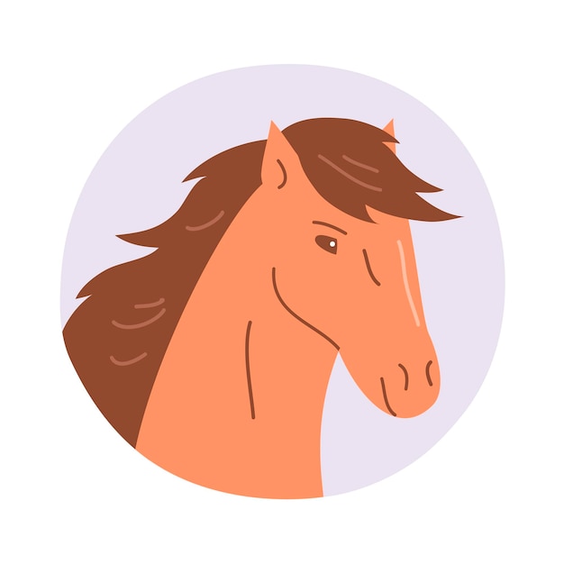 Un hermoso caballo con melena y pezuñas.