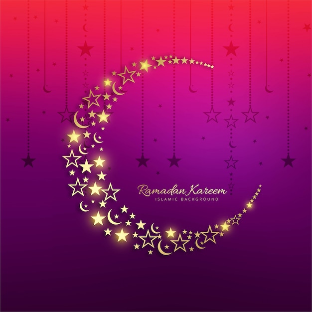 Hermoso colorido fondo de tarjeta de felicitación de ramadán kareem
