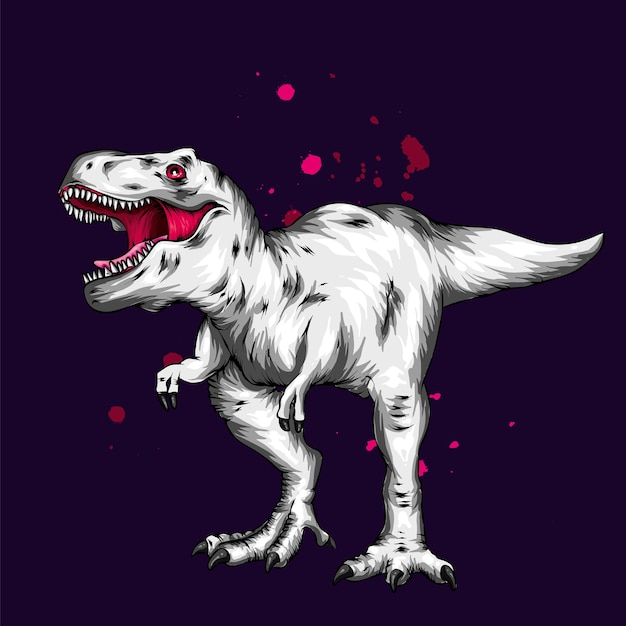 Vector un hermoso dinosaurio.