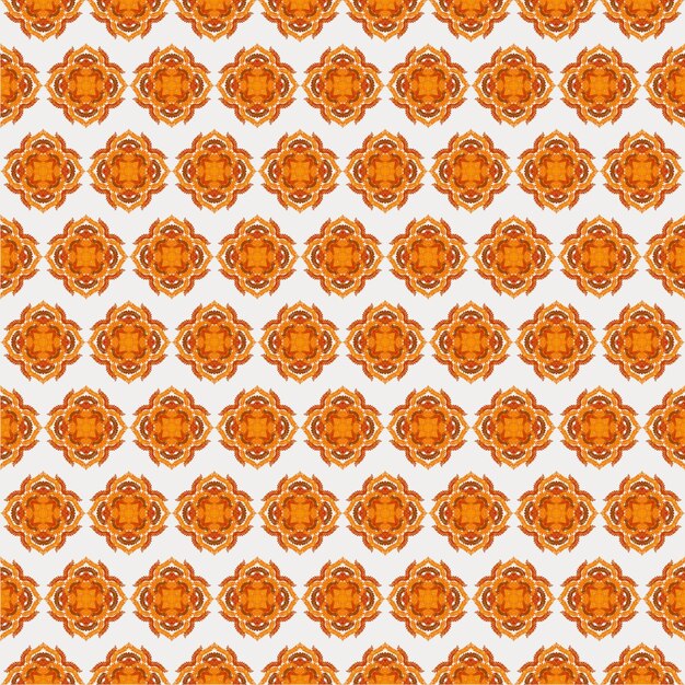 Hermoso diseño de arte de ilustración de ornamento de fondo de patrón de flor abstracta de estilo tailandés sin fisuras.