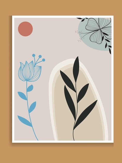 hermoso diseño artístico plano floral dibujado a mano sin costuras de fondo