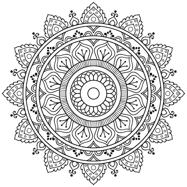 Hermoso diseño creativo de fondo de mandala