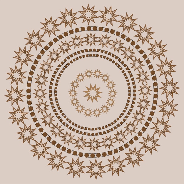 hermoso diseño de estrella mndala