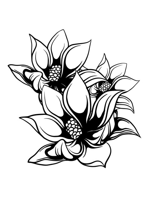 hermoso diseño floral para adorno de boda vectorial