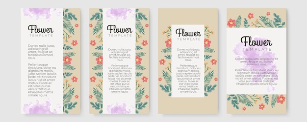 Hermoso diseño floral y deja la tarjeta de felicitación o invitación. Tarjeta de invitación floral de verano acuarela dibujada a mano