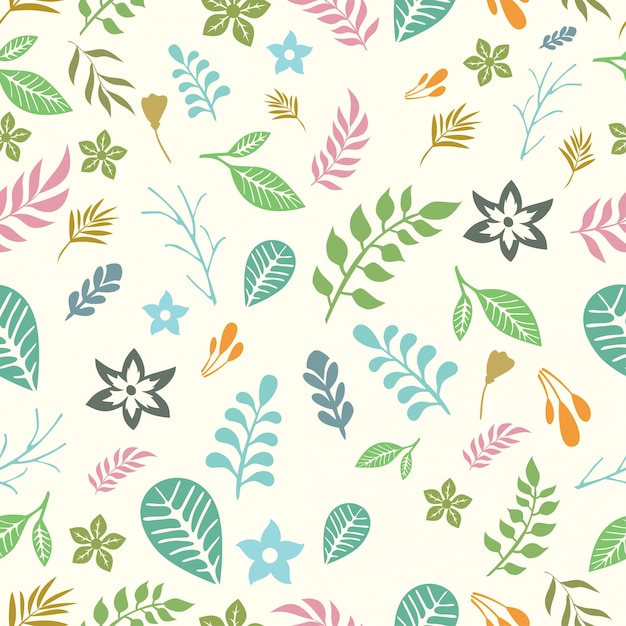 Hermoso diseño floral sin fisuras patrón