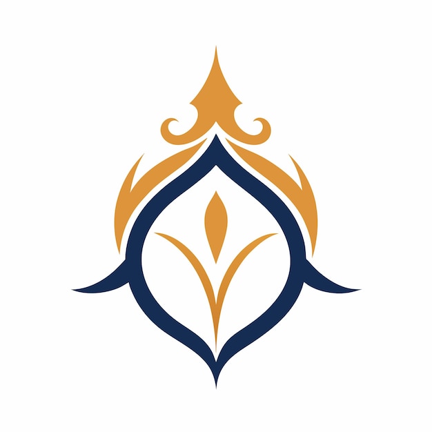 hermoso diseño de logotipo de boutique de lujo concepto diseño de arte vectorial en fondo blanco