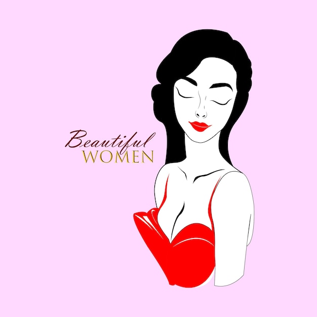 Vector hermoso diseño de logotipo de mujeres vector feliz fondo de celebración del día de las mujeres 039 para inspirar a las mujeres