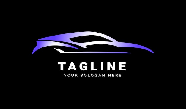 Hermoso diseño del logotipo del servicio de automóviles