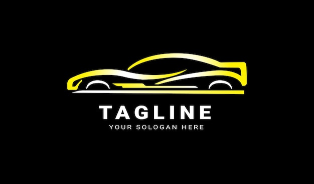 Hermoso diseño del logotipo del servicio de automóviles