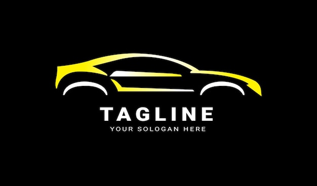 Hermoso diseño del logotipo del servicio de automóviles