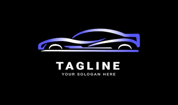 Hermoso diseño del logotipo del servicio de automóviles