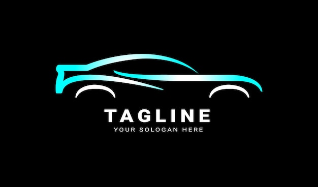 Hermoso diseño del logotipo del servicio de automóviles