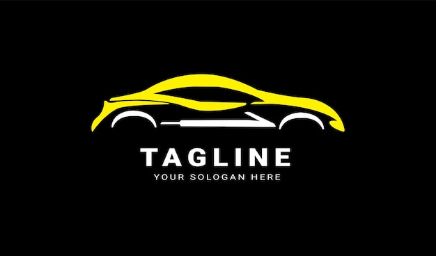 Hermoso diseño del logotipo del servicio de automóviles