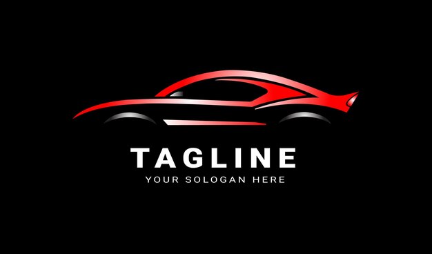 Hermoso diseño del logotipo del servicio de automóviles