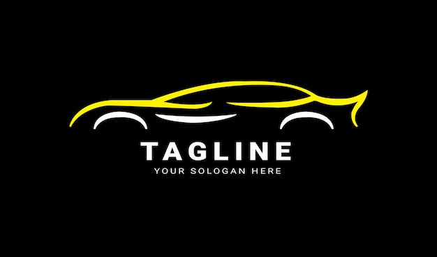 Hermoso diseño del logotipo del servicio de automóviles