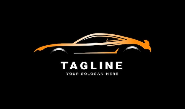 Hermoso diseño del logotipo del servicio de automóviles